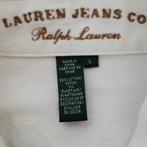 Lauren Jeans Co. Ralph Lauren Denim Jacket Womens Southwest Aztec Beaded - Picture 9 of 13